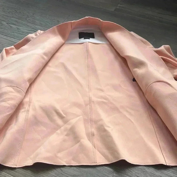 Marie Saint Pierre | Peach colour signature scuba fabric jacket with belt - Picture 8 of 16